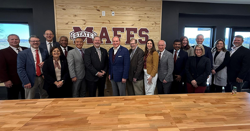 Mark E. Keenum and senior university research and agricultural leadership