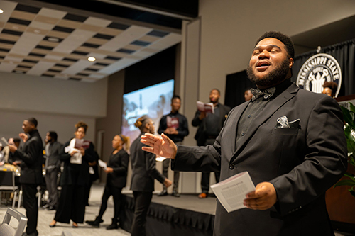 Black Voices Gospel Choir performs