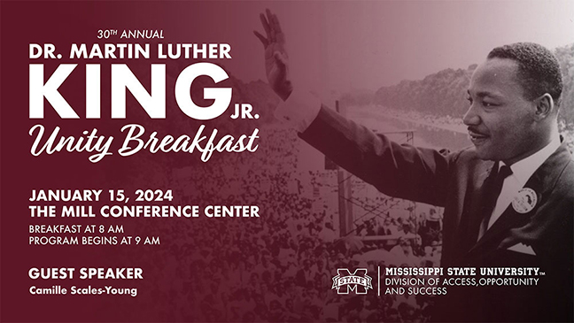 30th annual Dr. Martin Luther King Jr. Unity Breakfast graphic