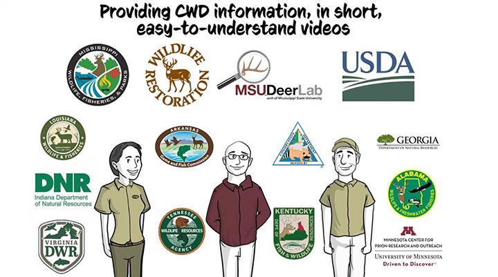 Graphic about new chronic wasting disease video series