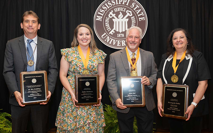 Mississippi State celebrated four faculty members last Thursday