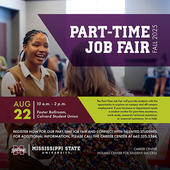 Part-time jobs fair flyer