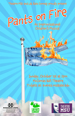 Pants on Fire advertising flyer