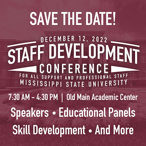 Annual Staff Development Conference flier
