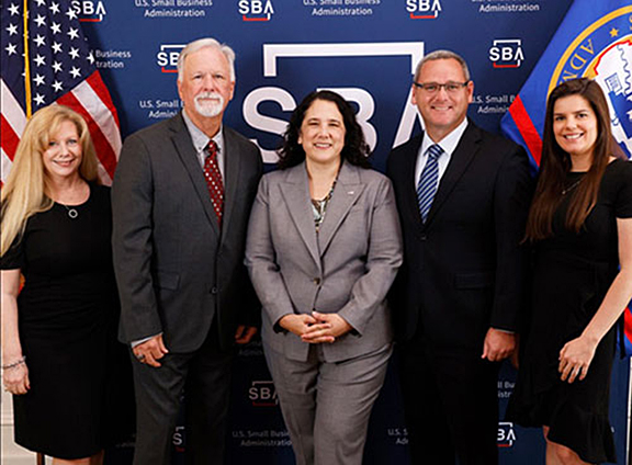 U.S. SBA Administrator Isabel Casillas Guzman and MSU staff