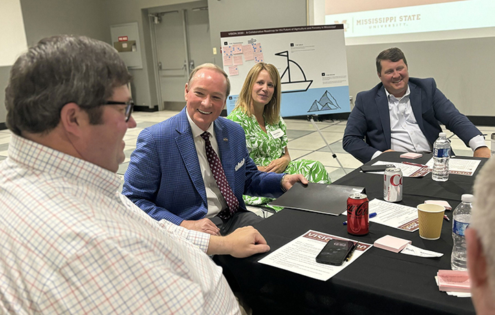 President Keenum visits with Vision 2030 participants