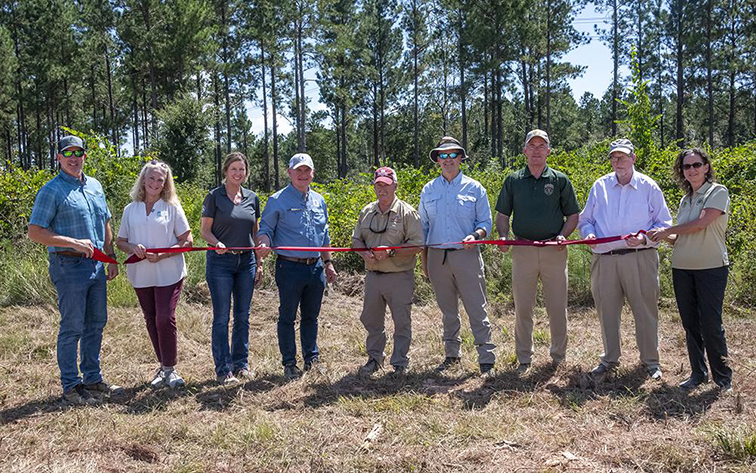Wolf River Coastal Forest Research and Education Center ribbon-cutting ceremony